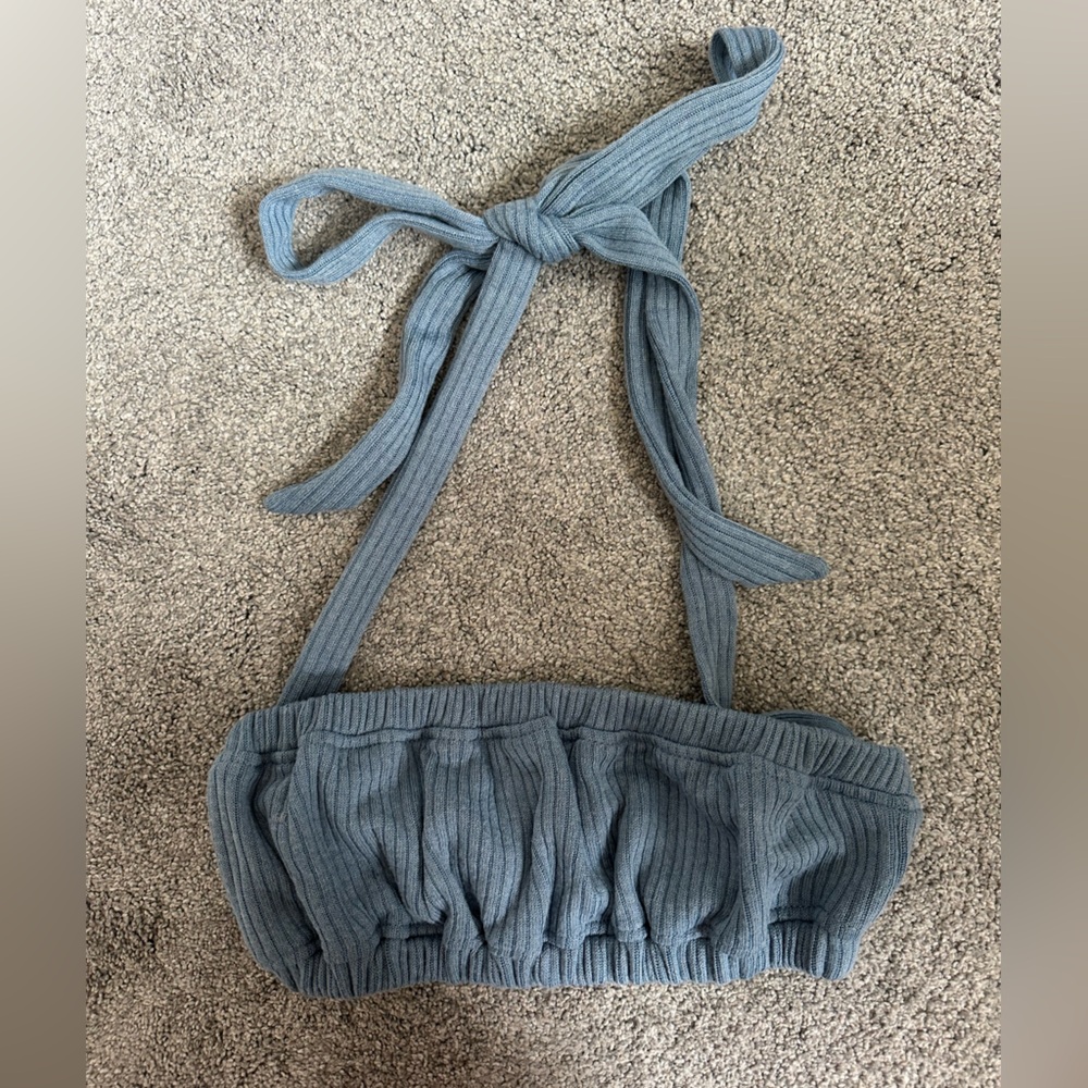 WeWoreWhat Halter Crop Top